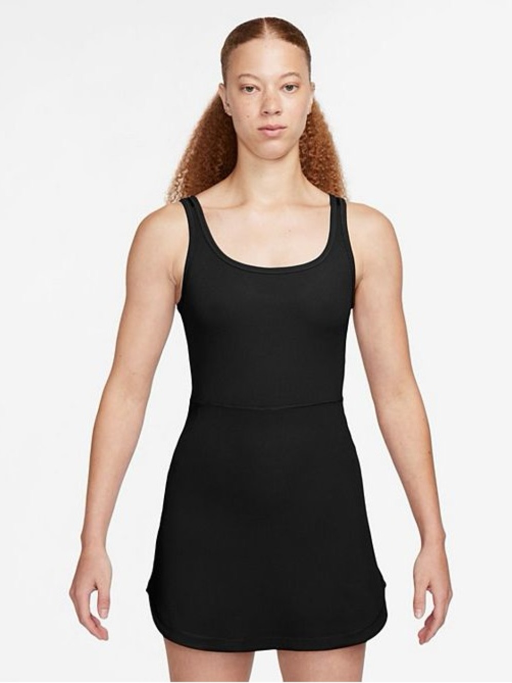 Nike Black One Capsule Built in Shorts Ribbed Dress Size Large